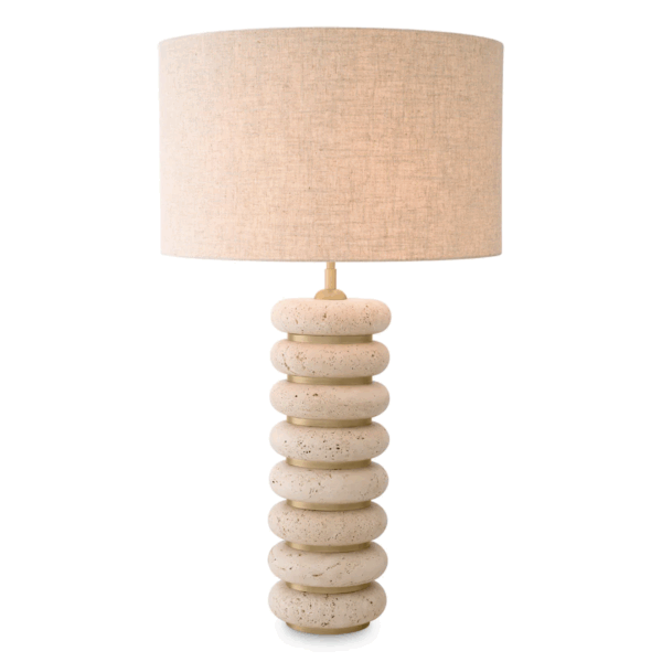Travertine Table Lamp
