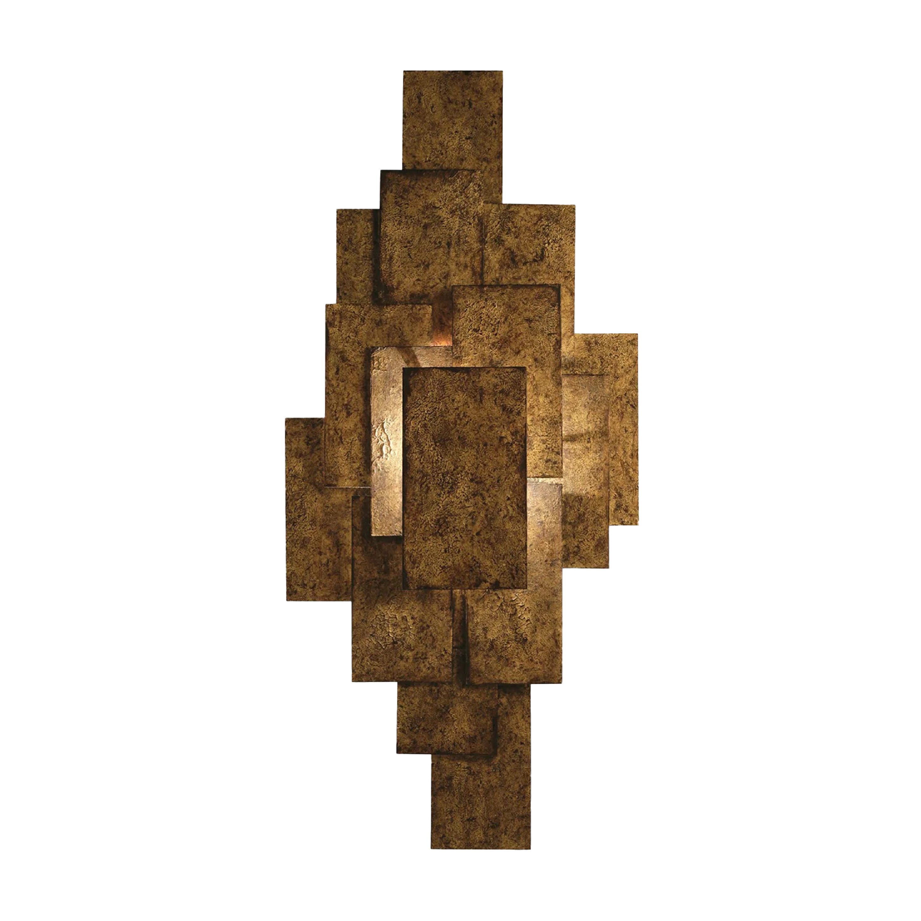 Applique Murale en Plaques d'Acier